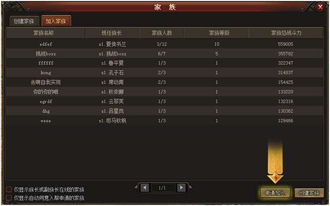 上古诸神家族系统