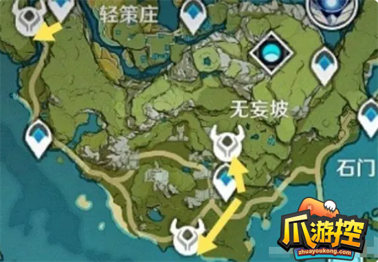 《原神》骗骗花采集路线图大全